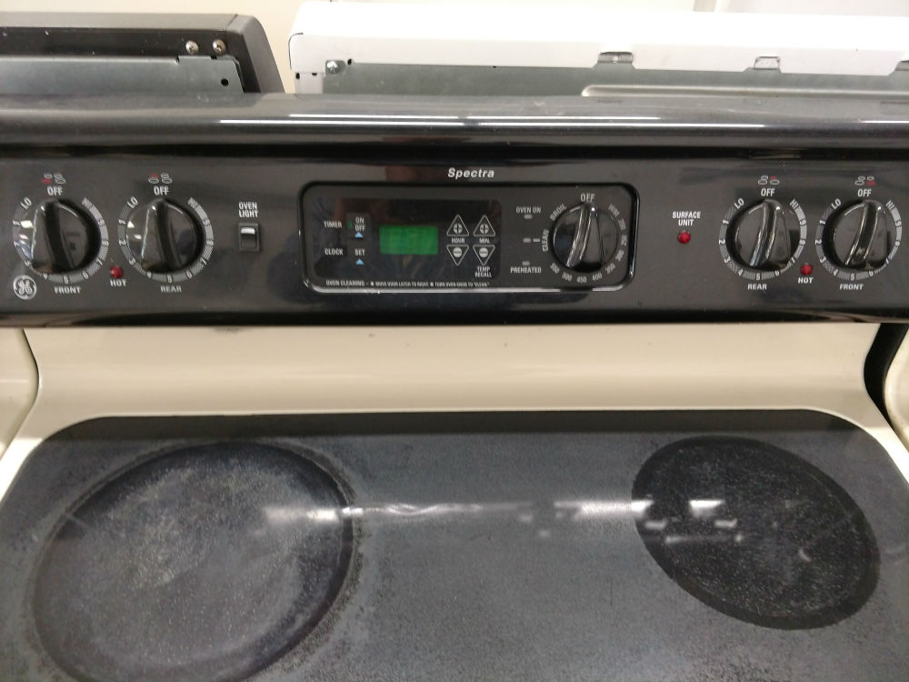 Used glass top electric stove