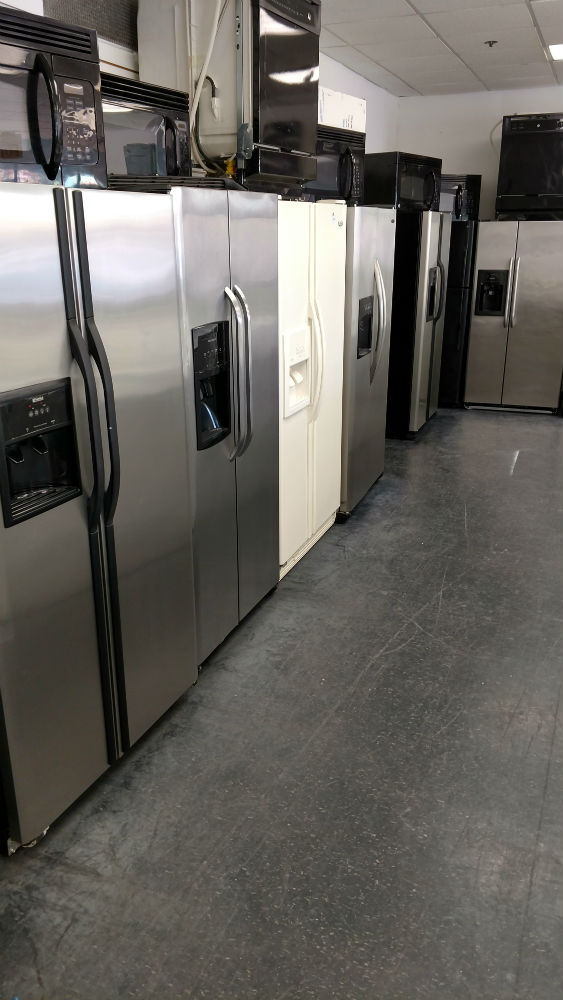 Used side-by-side fridges