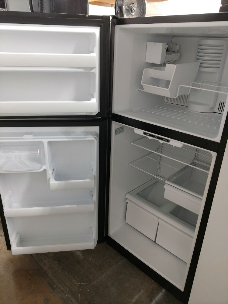 Used black refrigerator