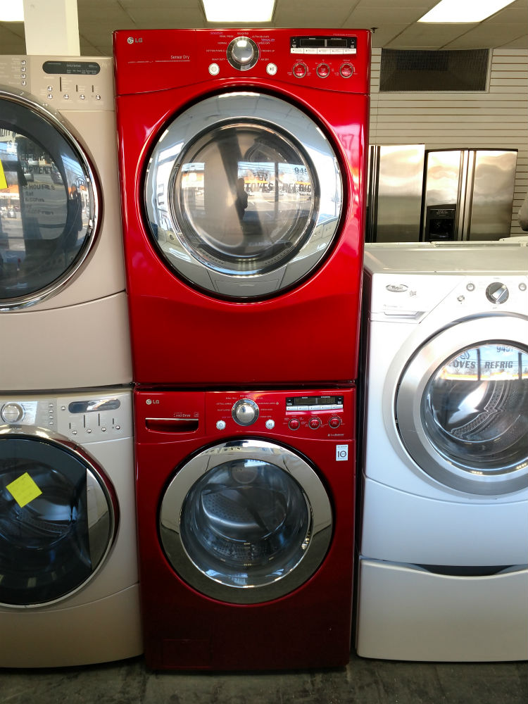 LG stackable washer dryer red PG Used Appliances