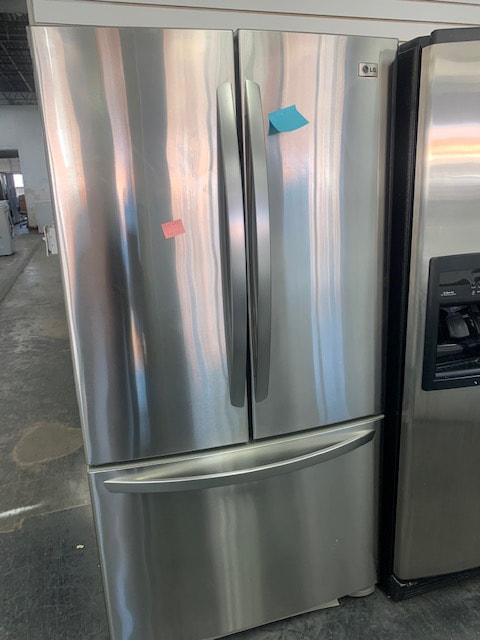 PG stainless steel French door refrigerator